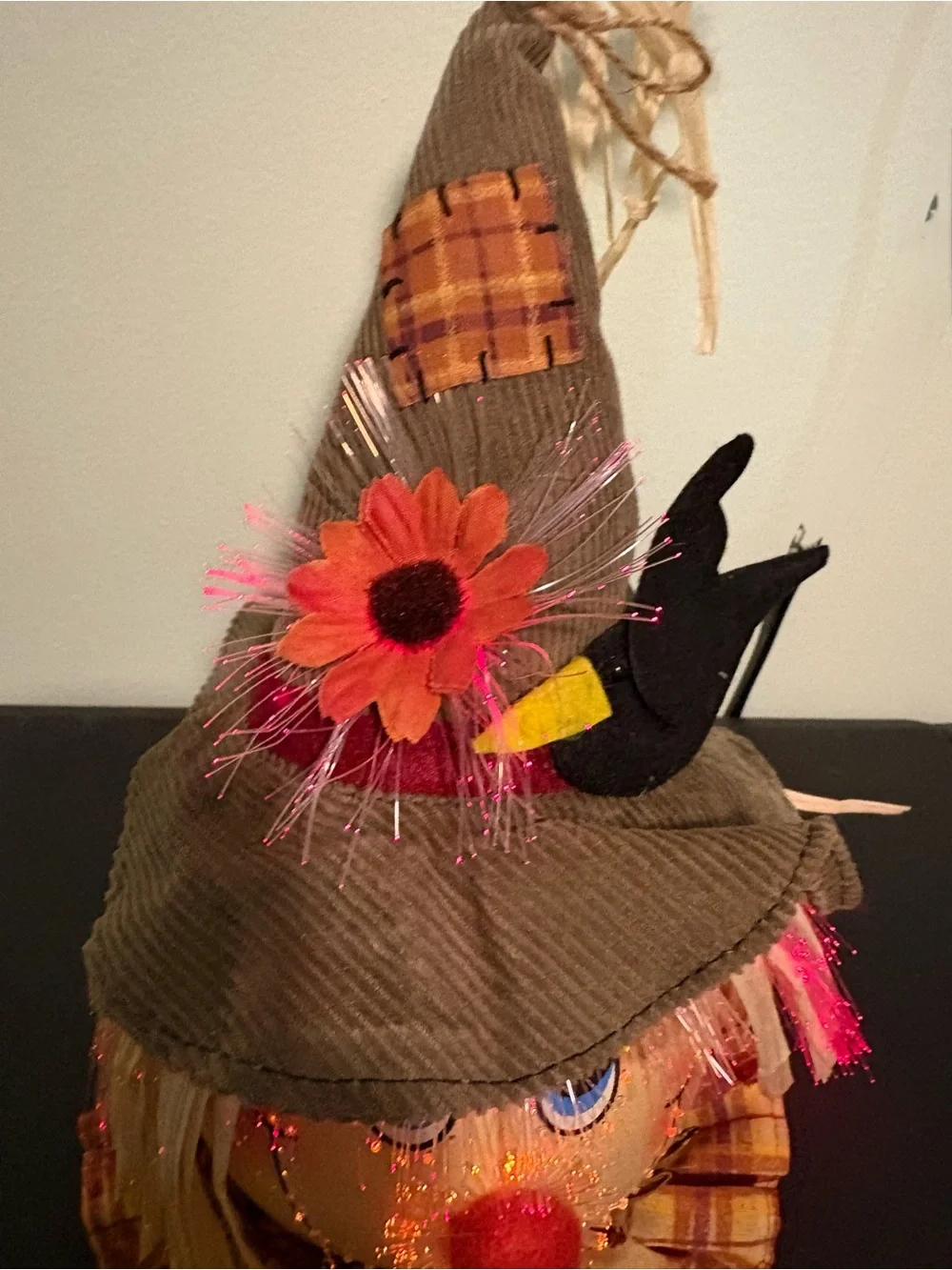 Fall Scarecrow Table Decor - Light up